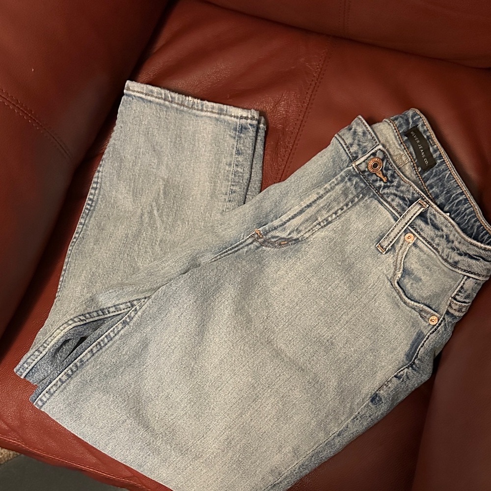 Silver Jeans Light Blue Ankle & Cropped Women Jeans